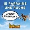 Affiche parrainage d'une ruche d'Apiculteur Berger 